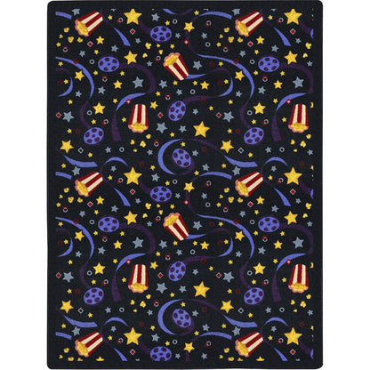 Any Day Matinee Feature Film 3'10" x 5'4" Area Rug in Color Charcoal