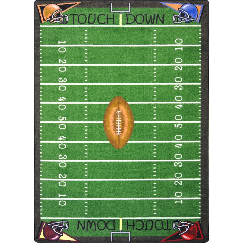 Games People Play Football Fun 3'10" x 5'4" Area Rug in Color Multi