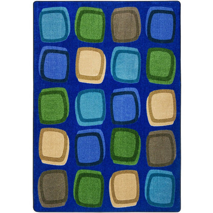 Kid Essentials Harmony Blocks 5'4" x 7'8" Area Rug in Color Multi