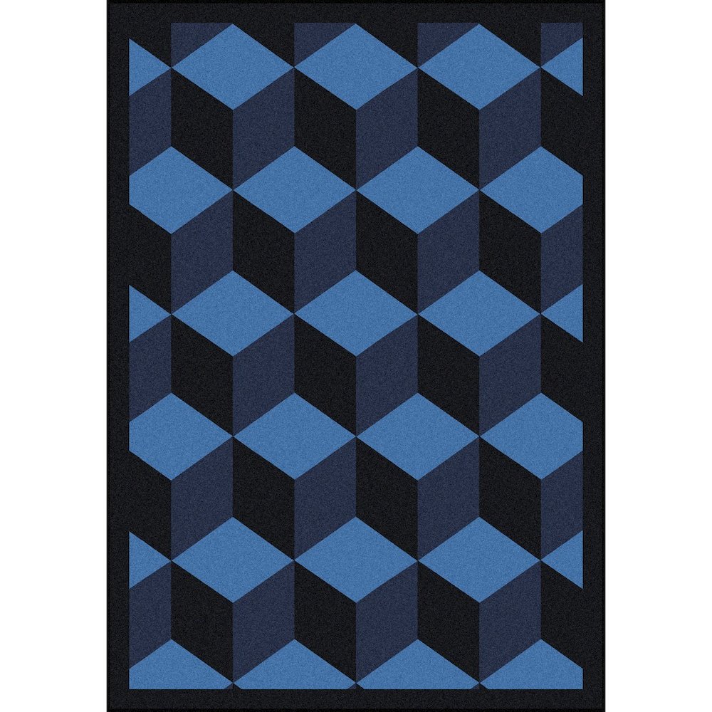 Kaleidoscope Highrise 3'10" x 5'4" Area Rug in Color Navy