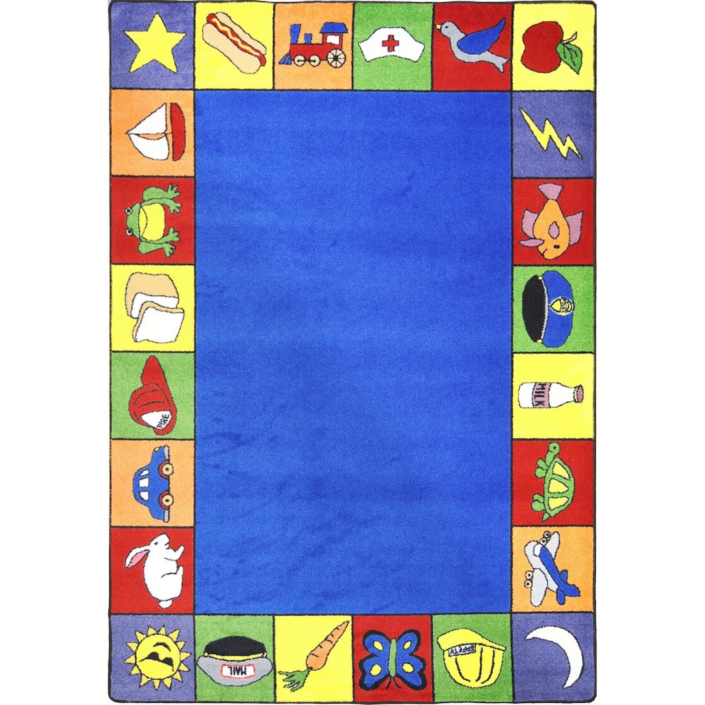 Kid Essentials Jump Start 5'4" x 7'8" Area Rug in Color Multi