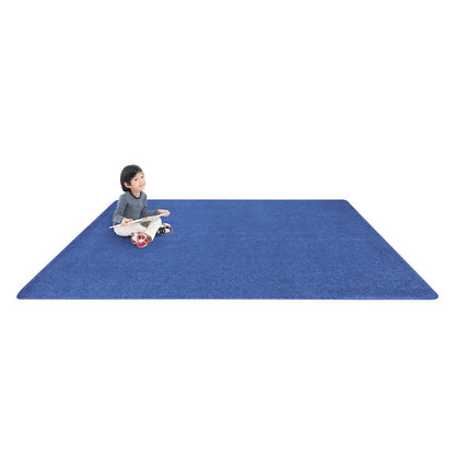 Kid Essentials Just Kidding 4' x 6' Area Rug in Color Cobalt Blue