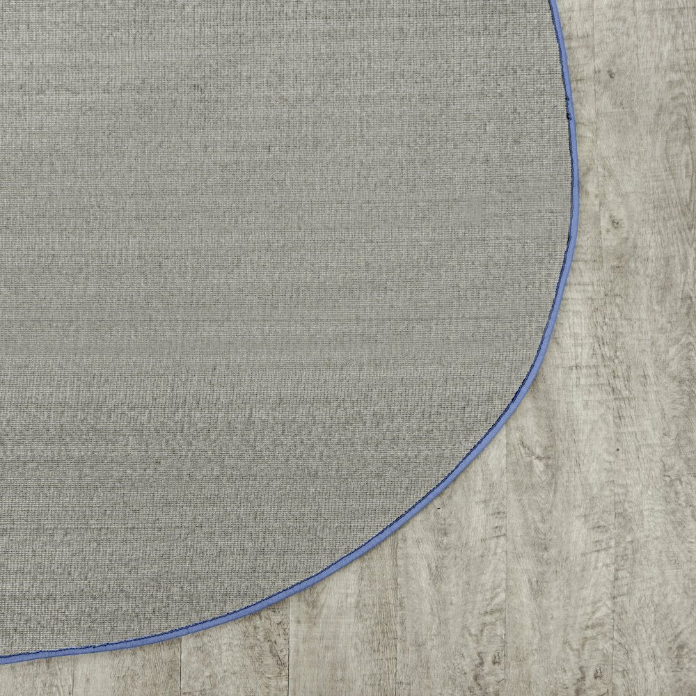 Kid Essentials Just Kidding 6' x 9' Oval Area Rug in Color Cobalt Blue