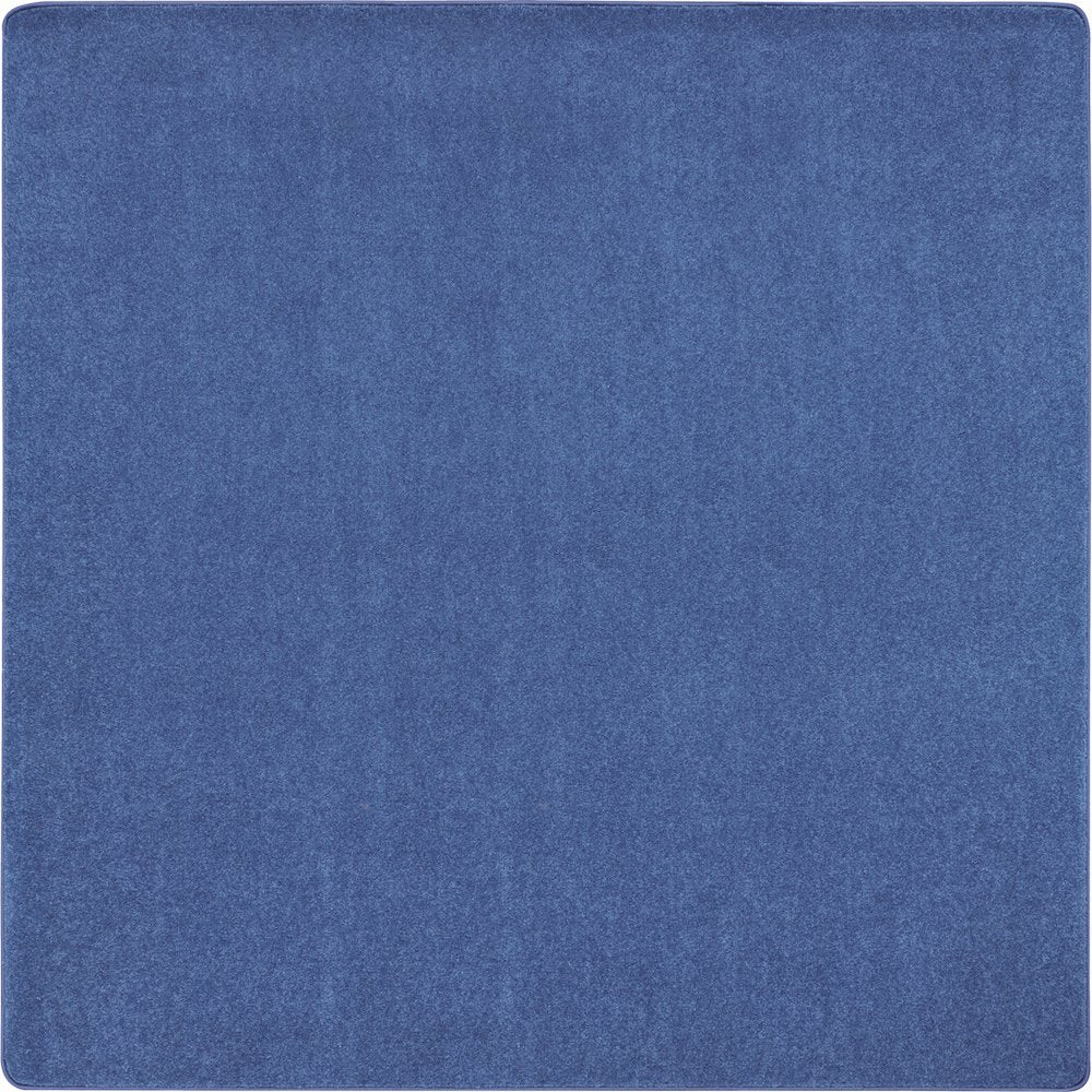 Kid Essentials Just Kidding 6' x 6'  Area Rug in Color Cobalt Blue