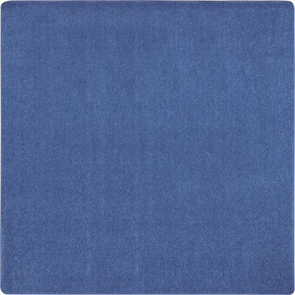 Kid Essentials Just Kidding 6' x 6'  Area Rug in Color Cobalt Blue