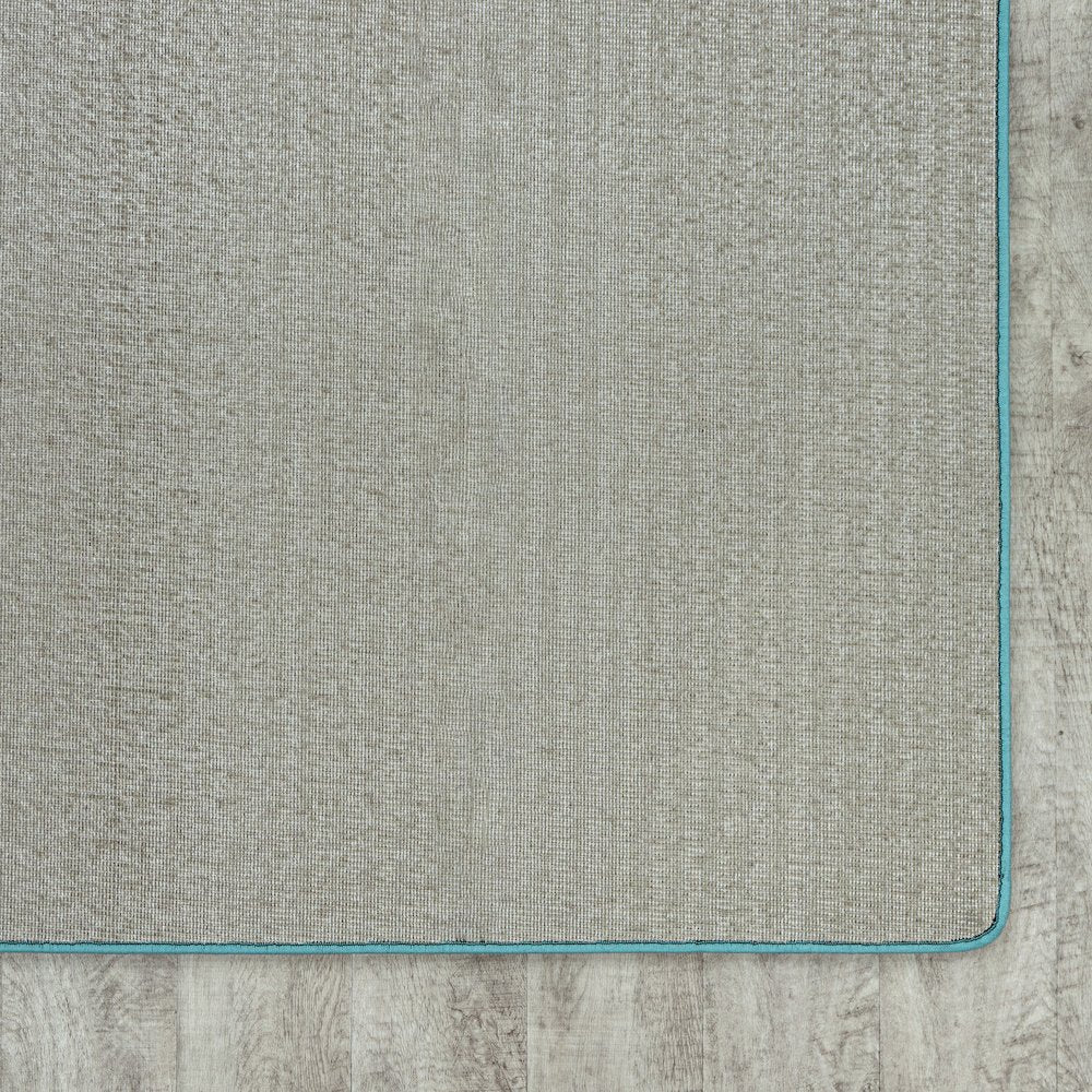 Kid Essentials Just Kidding 6' x 6'  Area Rug in Color Seafoam