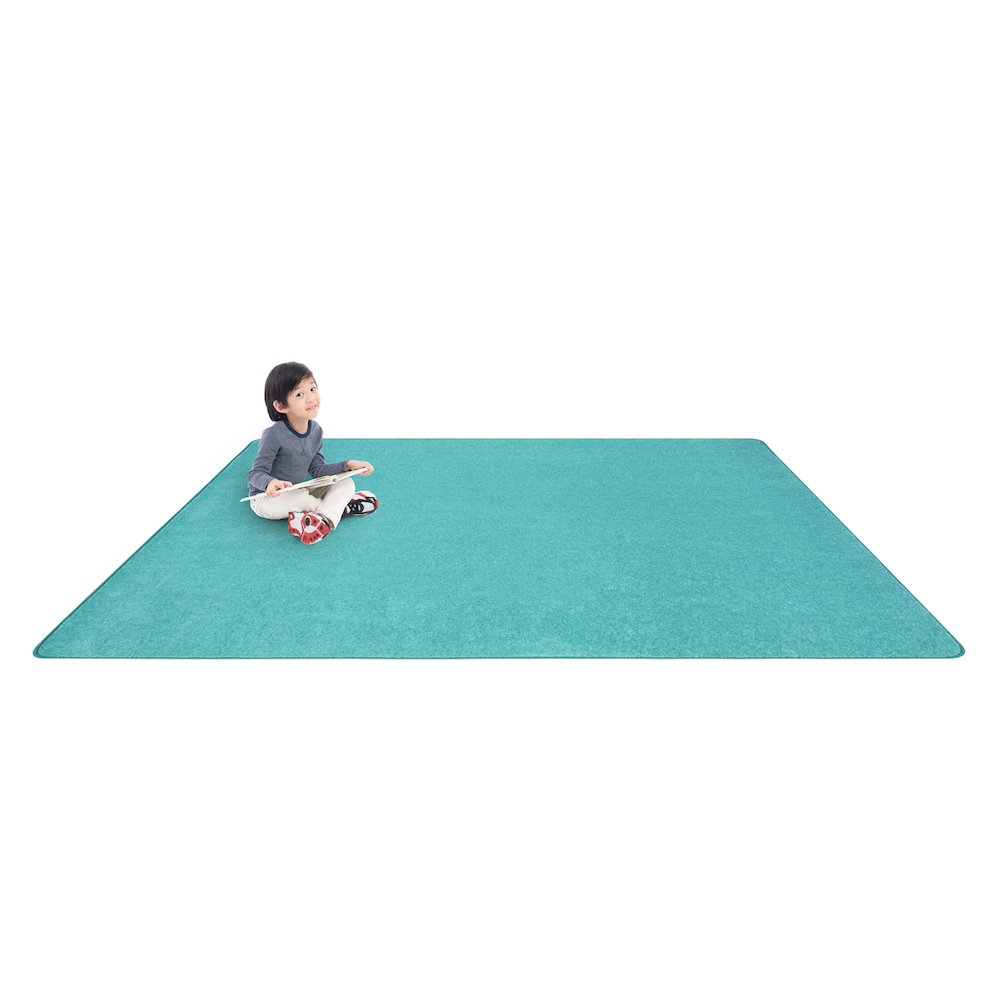 Kid Essentials Just Kidding 4' x 6' Area Rug in Color Seafoam