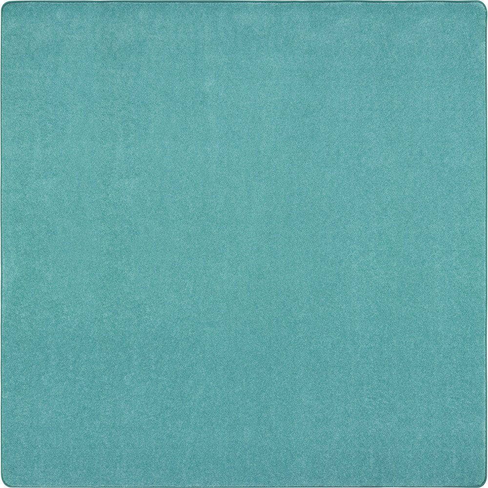 Kid Essentials Just Kidding 6' x 6'  Area Rug in Color Seafoam