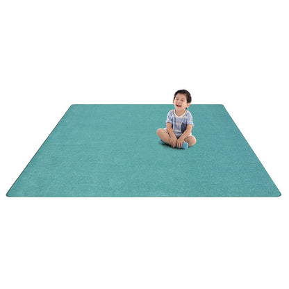 Kid Essentials Just Kidding 6' x 6'  Area Rug in Color Seafoam