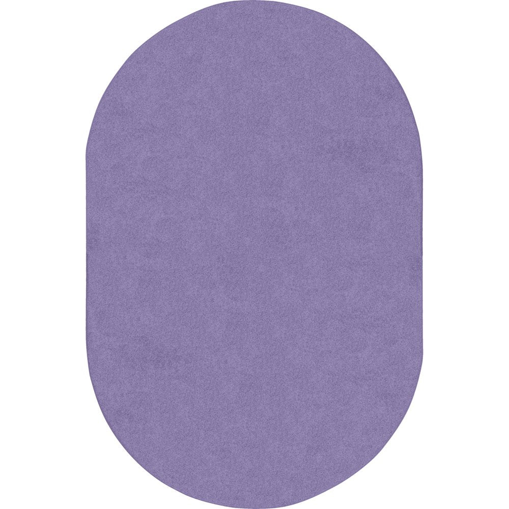 Kid Essentials Just Kidding 6' x 9' Oval Area Rug in Color Very Violet