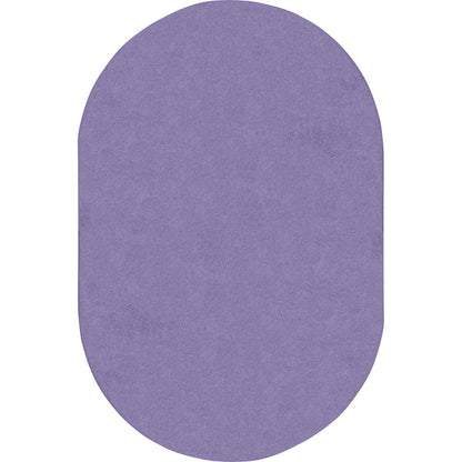Kid Essentials Just Kidding 6' x 9' Oval Area Rug in Color Very Violet