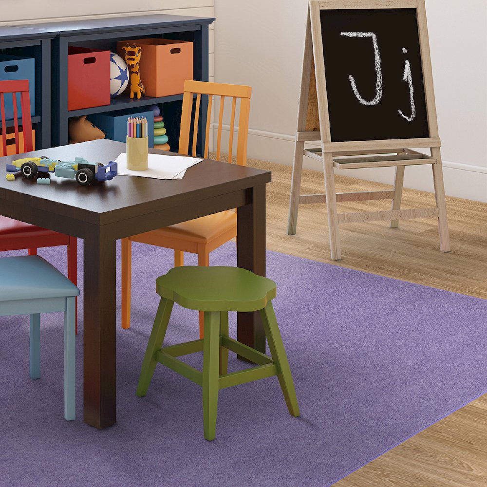 Kid Essentials Just Kidding 6' x 6'  Area Rug in Color Very Violet
