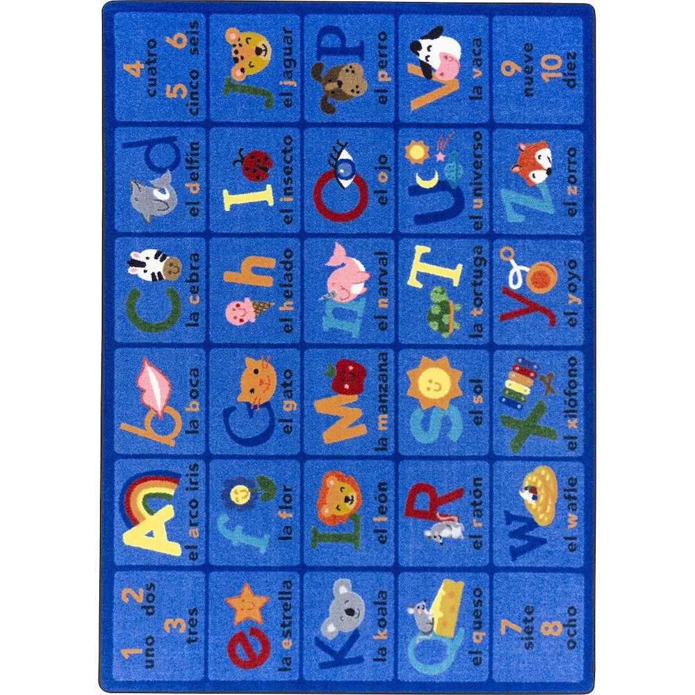 Kid Essentials La Fonica 5'4" x 7'8" Area Rug in Color Multi