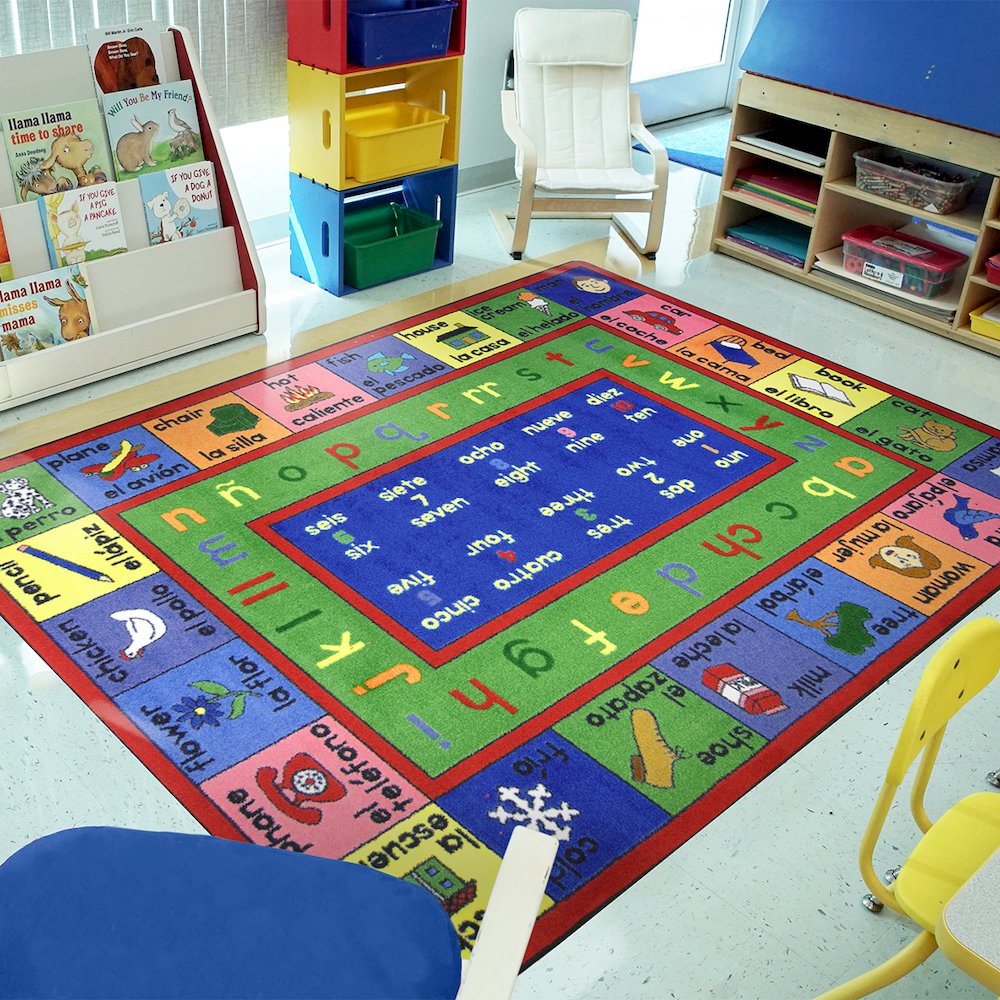 Kid Essentials LenguaLink (Spanish) 5'4" x 7'8" Area Rug in Color Multi