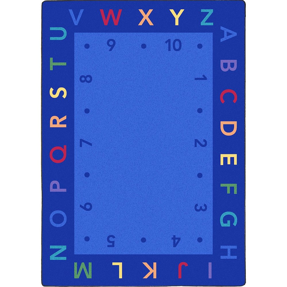 Kid Essentials Lively Letters 5'4" x 7'8" Area Rug in Color Multi