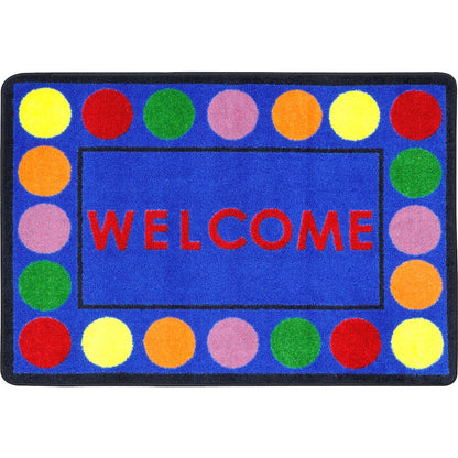 Kid Essentials Lots of Dots 2'8" x 3'10" Area Rug in Color Multi