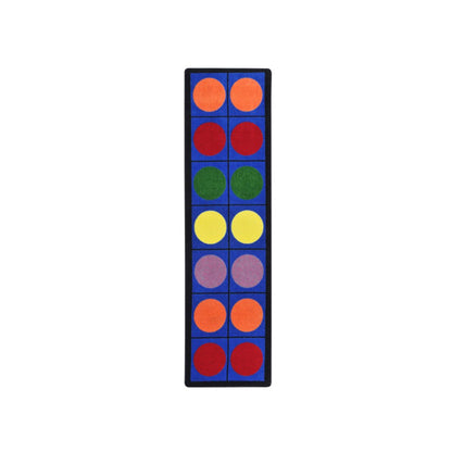 Kid Essentials Lots of Dots 2'1" x 7'8" Runner Area Rug in Color Multi
