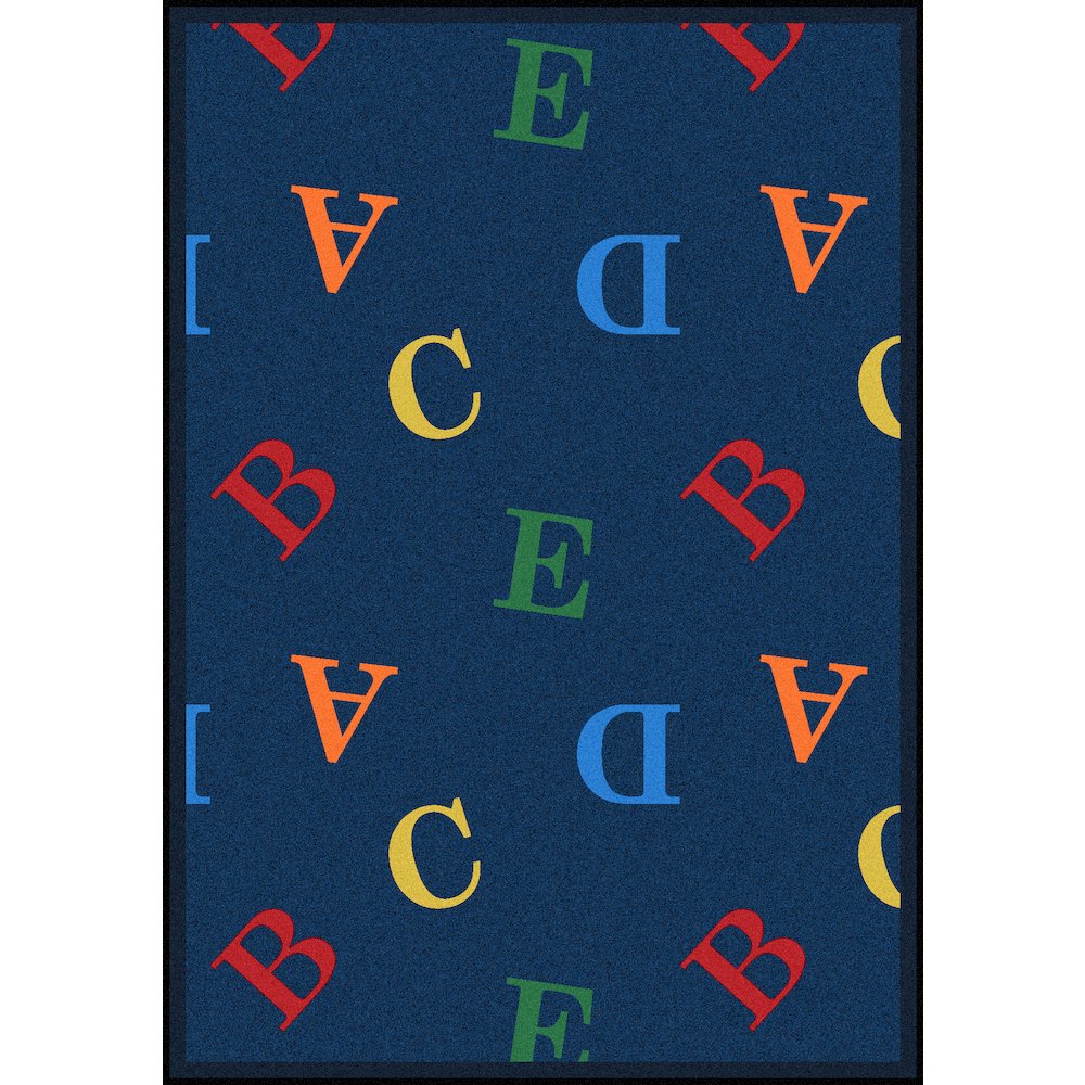 Playful Patterns Love Letters 3'10" x 5'4" Area Rug in Color Rainbow
