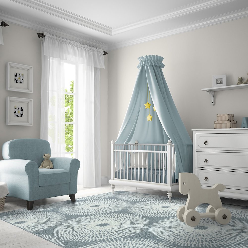 Claremont Kids Make A Wish 3'10" x 5'4" Area Rug in Color Cloudy