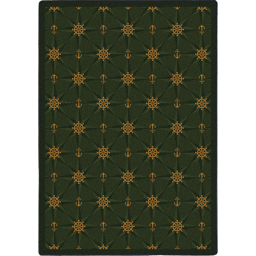 Kaleidoscope Mariner's Tale 3'10" x 5'4" Area Rug in Color Emerald