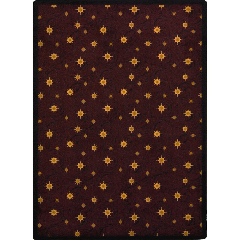 Any Day Matinee Milky Way 3'10" x 5'4" Area Rug in Color Burgundy