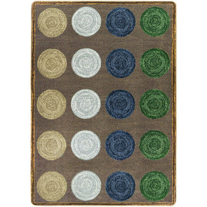 Kid Essentials Mindful Seating 5'4" x 7'8" Area Rug in Color Multi