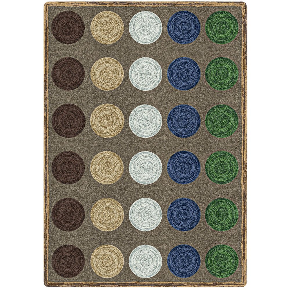 Kid Essentials Mindful Seating 7'8" x 10'9" Area Rug in Color Multi