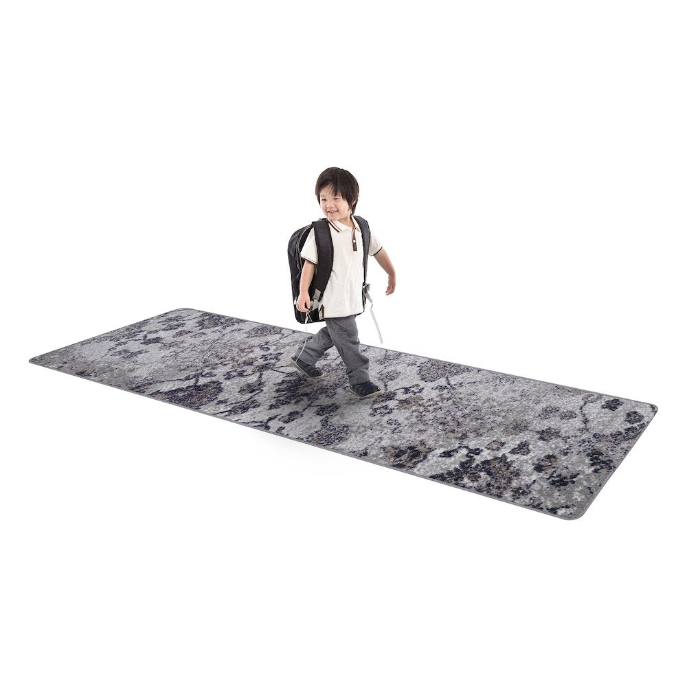 Mojave Bloom 2'1" x 7'8" Runner Area Rug in Color Twilight