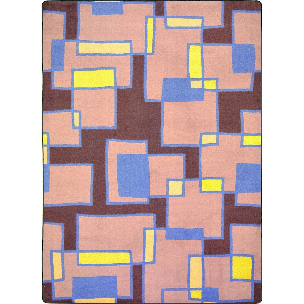 Kid Essentials Outside the Box 3'10" x 5'4" Area Rug in Color Grape