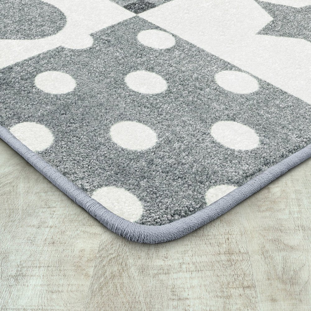 Claremont Kids Patchwork Girl 3'10" x 5'4" Area Rug in Color Cloudy