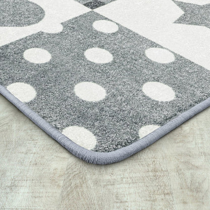 Claremont Kids Patchwork Girl 3'10" x 5'4" Area Rug in Color Cloudy