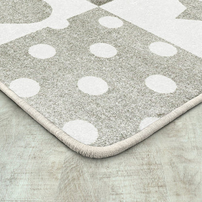 Claremont Kids Patchwork Girl 3'10" x 5'4" Area Rug in Color Linen