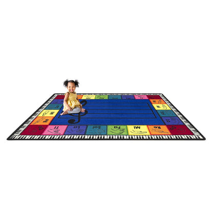 Pitch Perfect 5'4" x 7'8" Area Rug in Color Multi