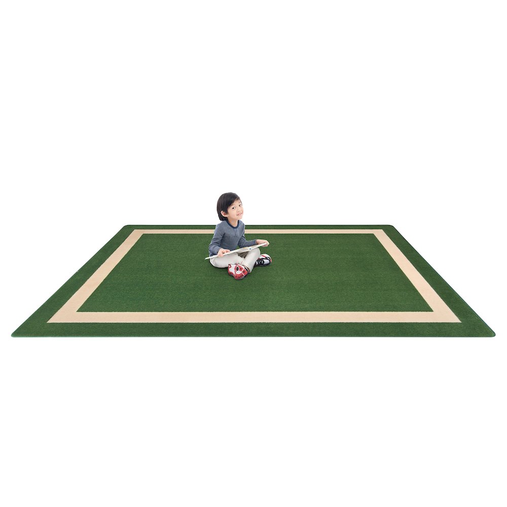 Kid Essentials Portrait 3'10" x 5'4" Area Rug in Color Greenfield