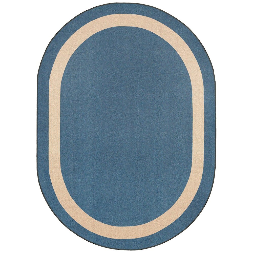 Kid Essentials Portrait 5'4" x 7'8" Oval Area Rug in Color Seaside