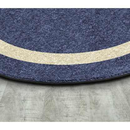 Kid Essentials Portrait 5'4" x 7'8" Oval Area Rug in Color Seaside
