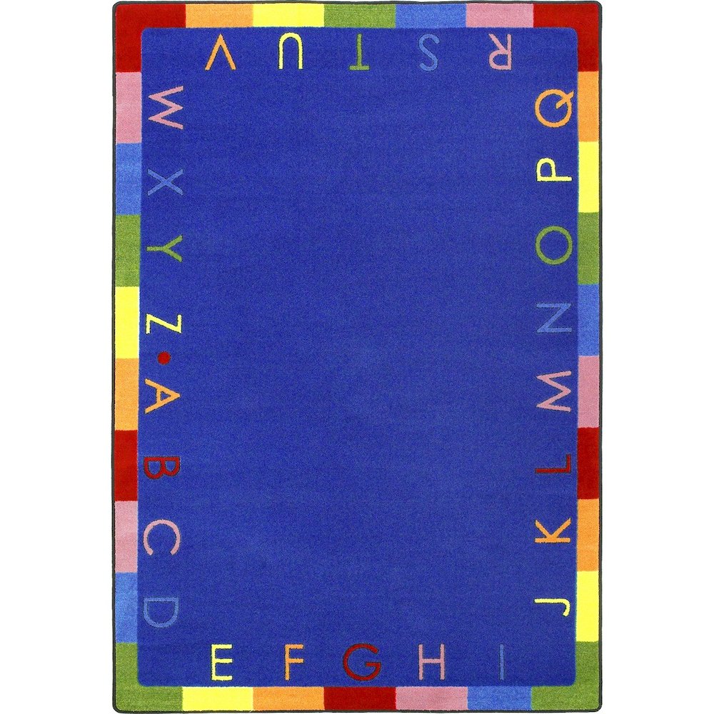 Kid Essentials Rainbow Alphabet 3'10" x 5'4" Area Rug in Color Primary