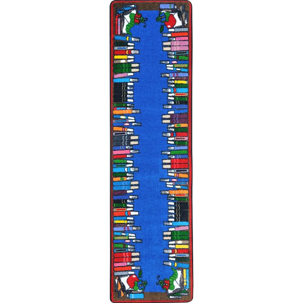 Kid Essentials Read & Learn 2'1" x 7'8" Runner Area Rug in Color Multi