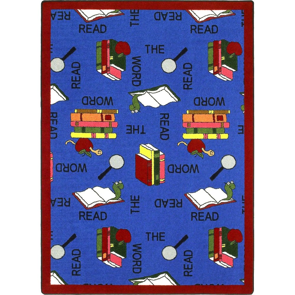 Kid Essentials Read the Word 3'10" x 5'4" Area Rug in Color Multi