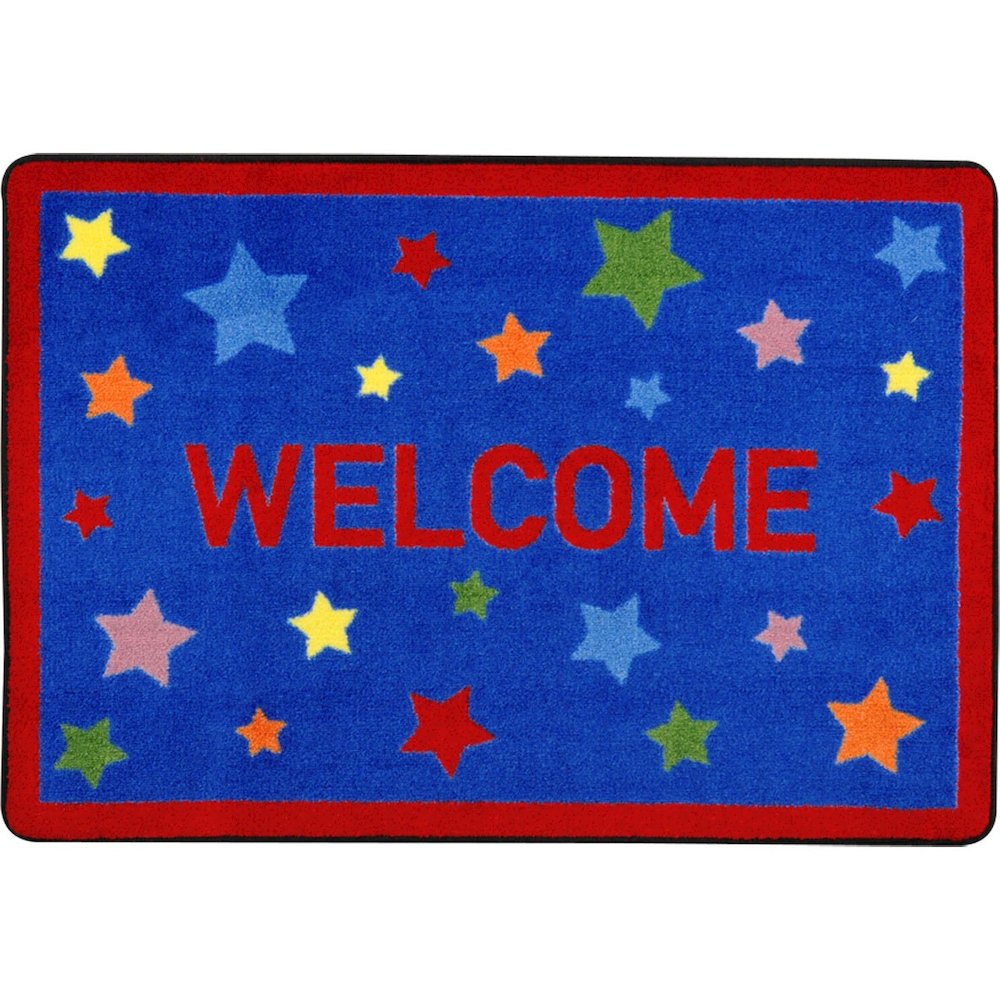 Kid Essentials Reading Superstars 2'8" x 3'10" Area Rug in Color Multi