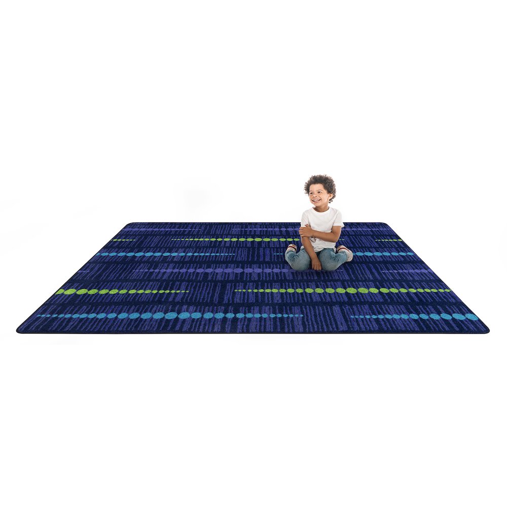 Kid Essentials Recoil 3'10" x 5'4" Area Rug in Color Violet