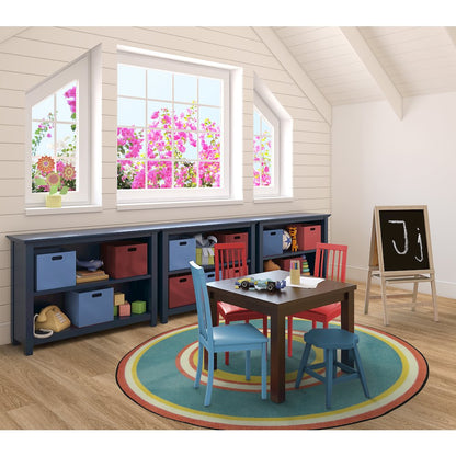 Kid Essentials Ripples 7'7" Round Area Rug in Color Beach
