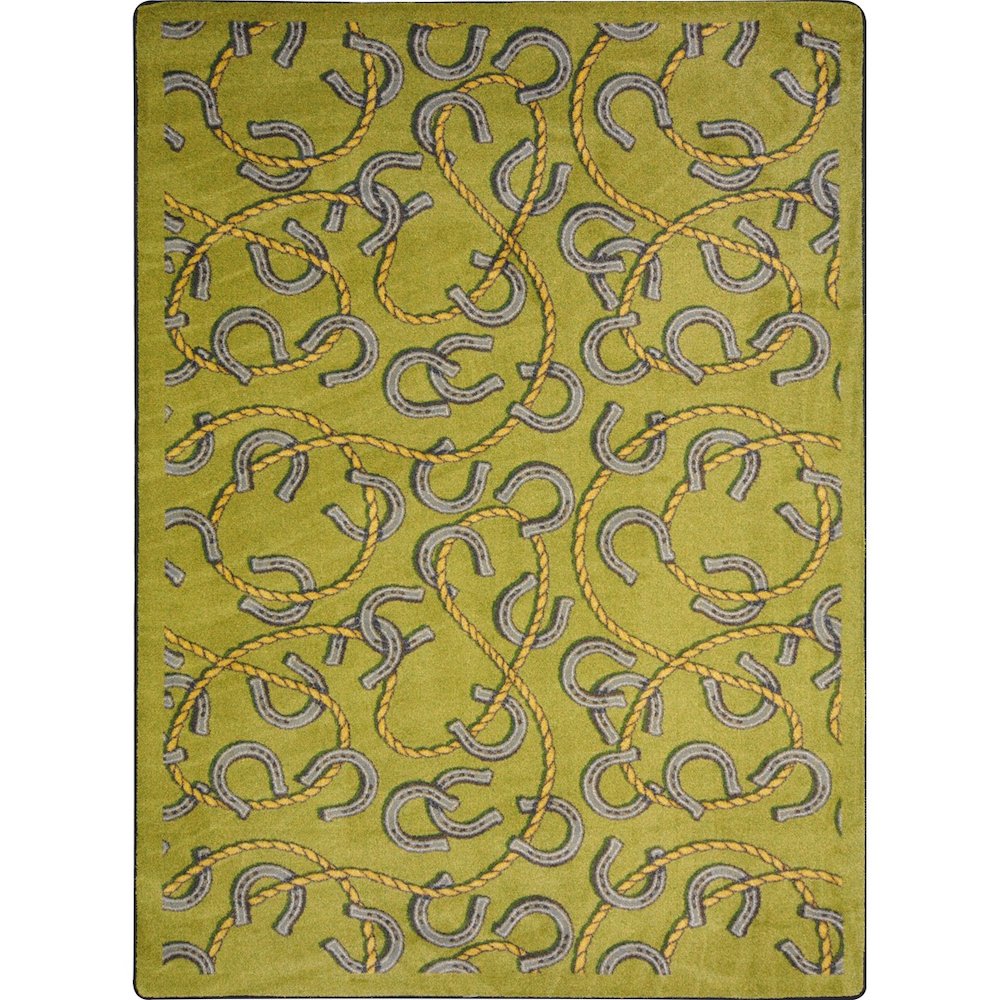 Kaleidoscope Rodeo 3'10" x 5'4" Area Rug in Color Olive