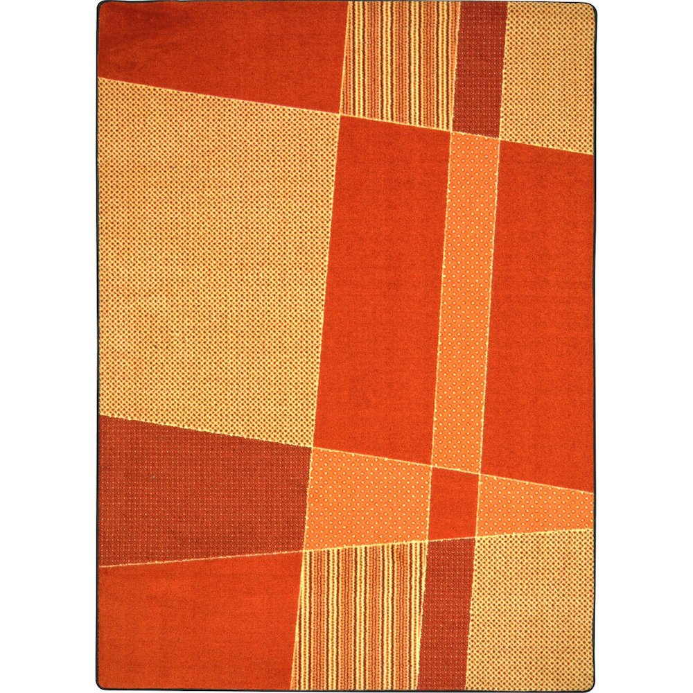 Kid Essentials Spazz 3'10" x 5'4" Area Rug in Color Orange