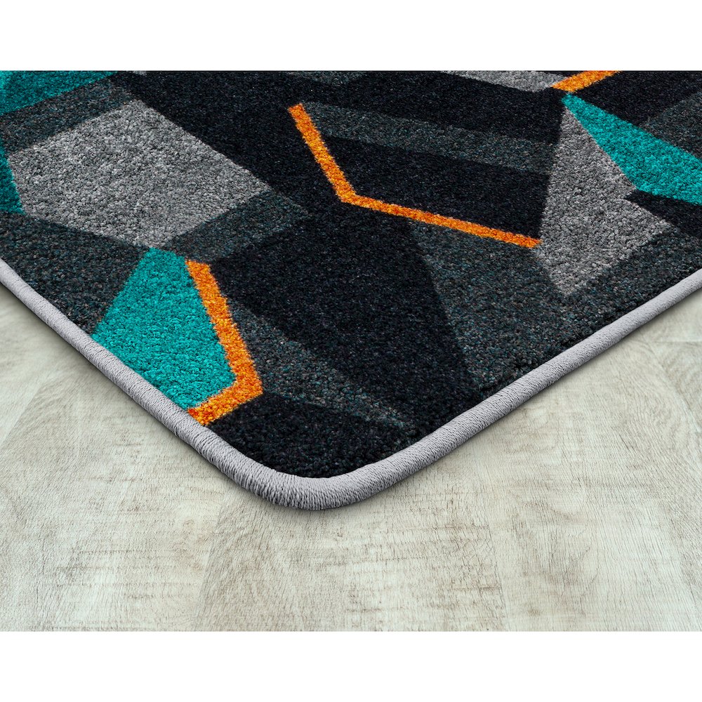 Kid Essentials Stealth 5'4" x 7'8" Area Rug in Color Teal