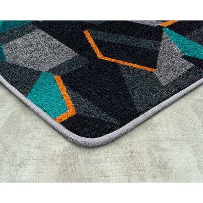 Kid Essentials Stealth 5'4" x 7'8" Area Rug in Color Teal