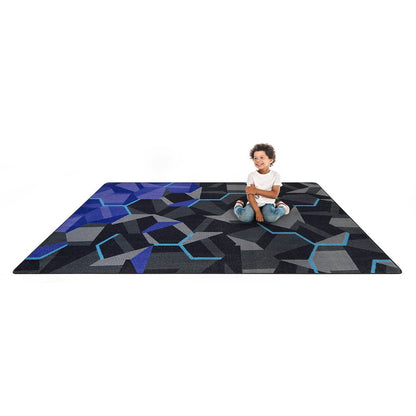 Kid Essentials Stealth 5'4" x 7'8" Area Rug in Color Violet