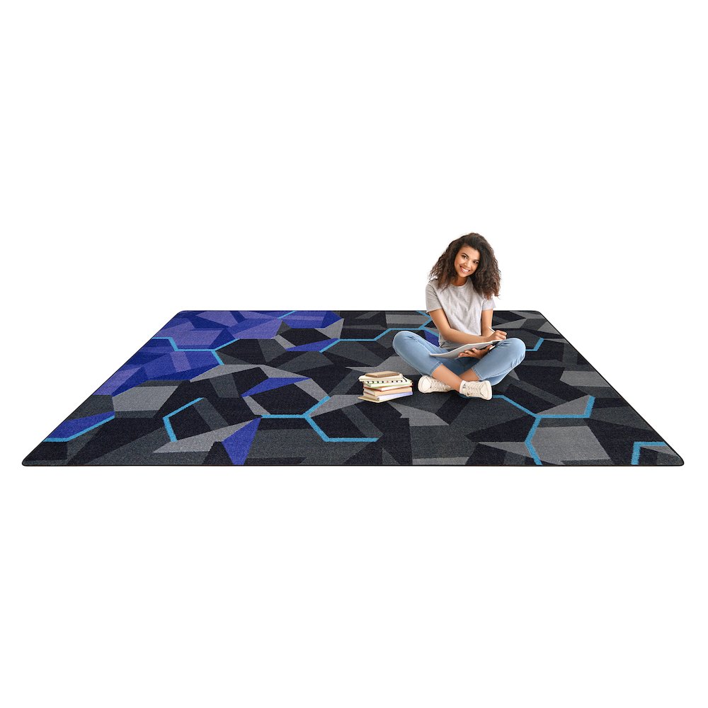 Kid Essentials Stealth 5'4" x 7'8" Area Rug in Color Violet