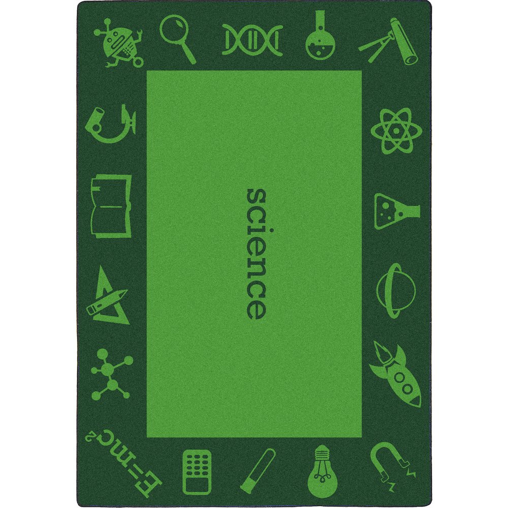 Kid Essentials STEAM 5'4" x 7'8" Area Rug in Color Science