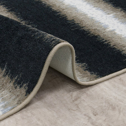 First Take Tuned Out 3'10" x 5'4" Area Rug in Color Onyx